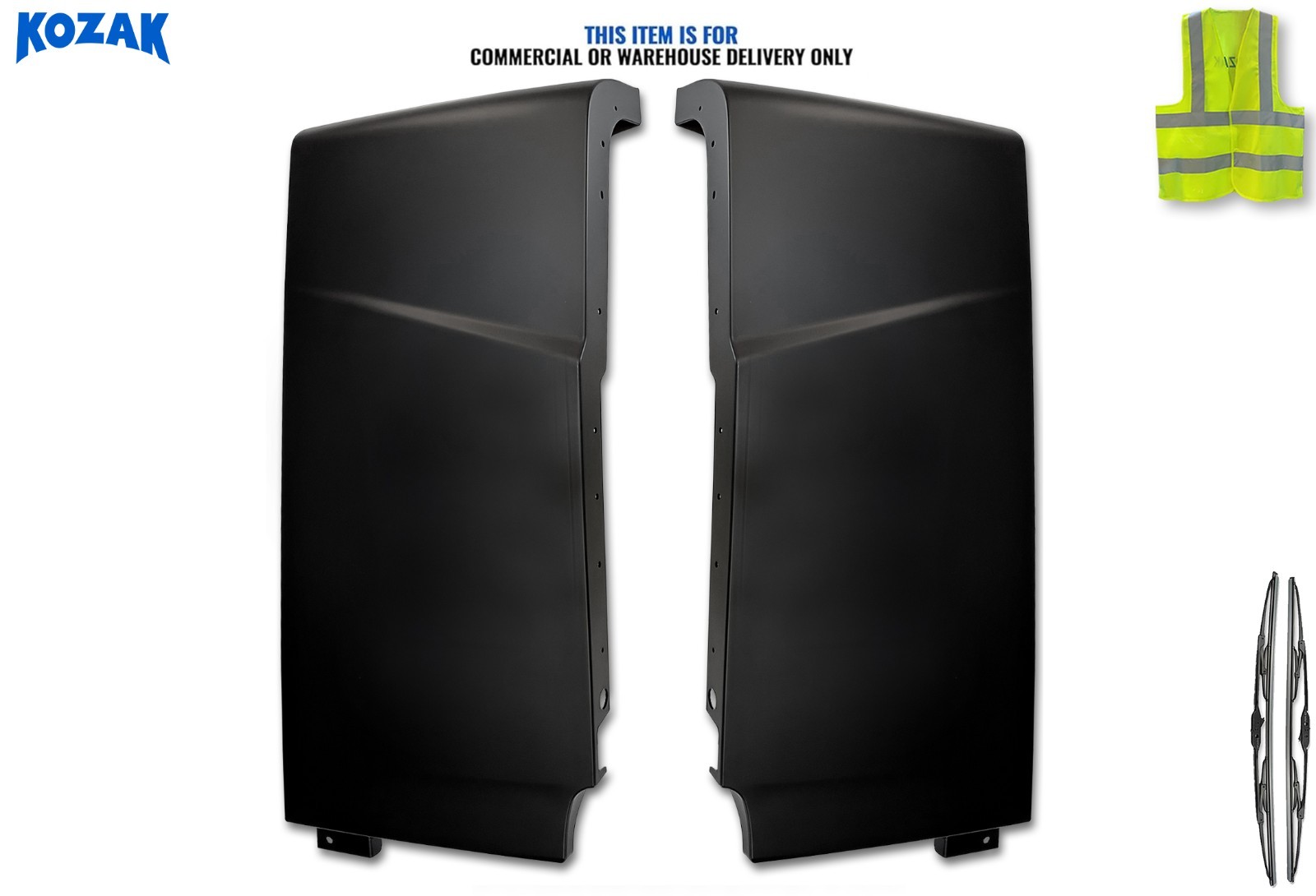 Cabin Fairing Upper Air Deflectors Set Compatible with Volvo VNL New 2025 2026