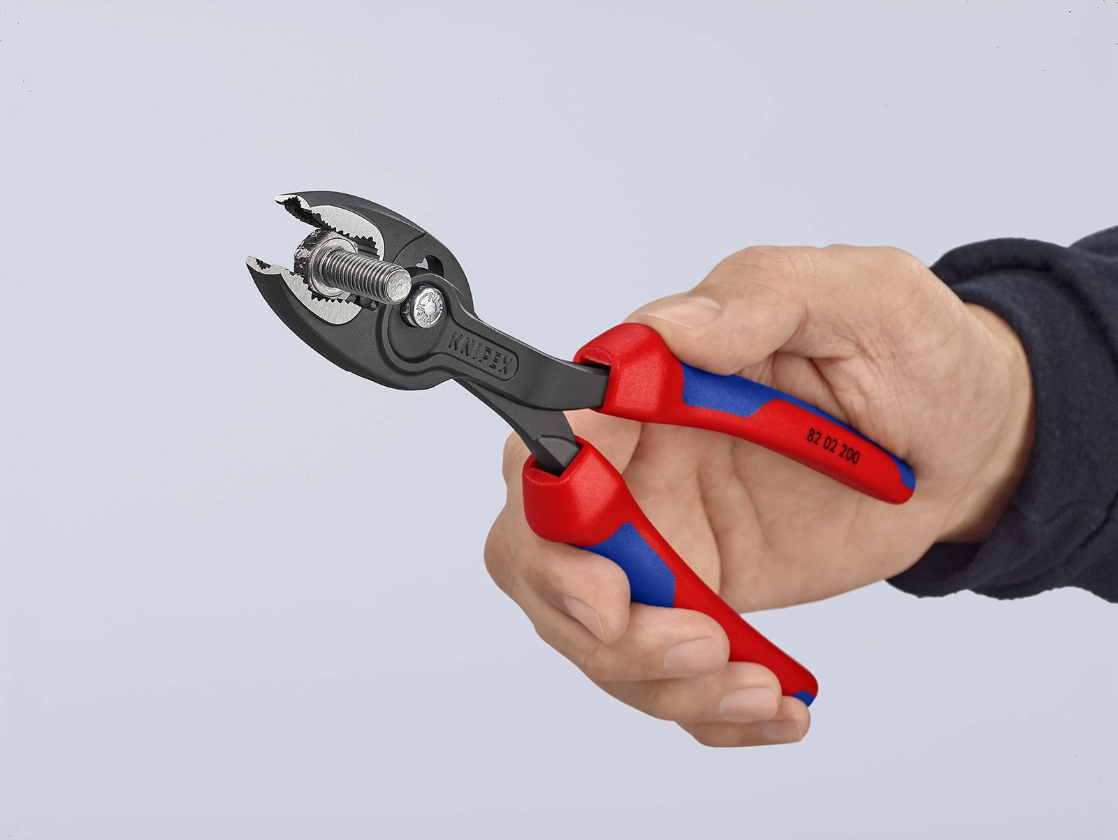 Knipex TwinGrip Adjustable Front Grip Plier Black onesize, Plastic Coated