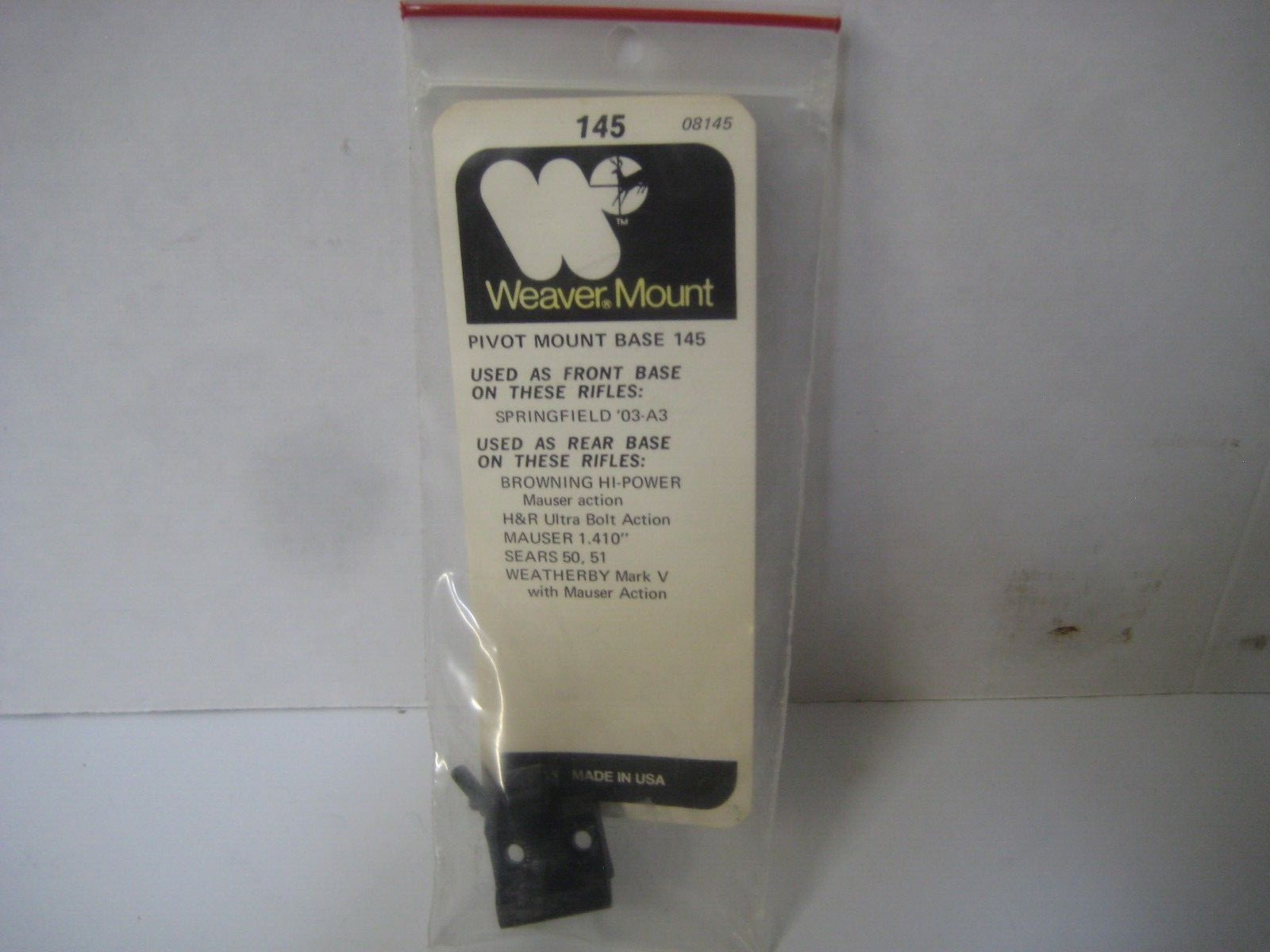 Weaver Pivot mount Base #145