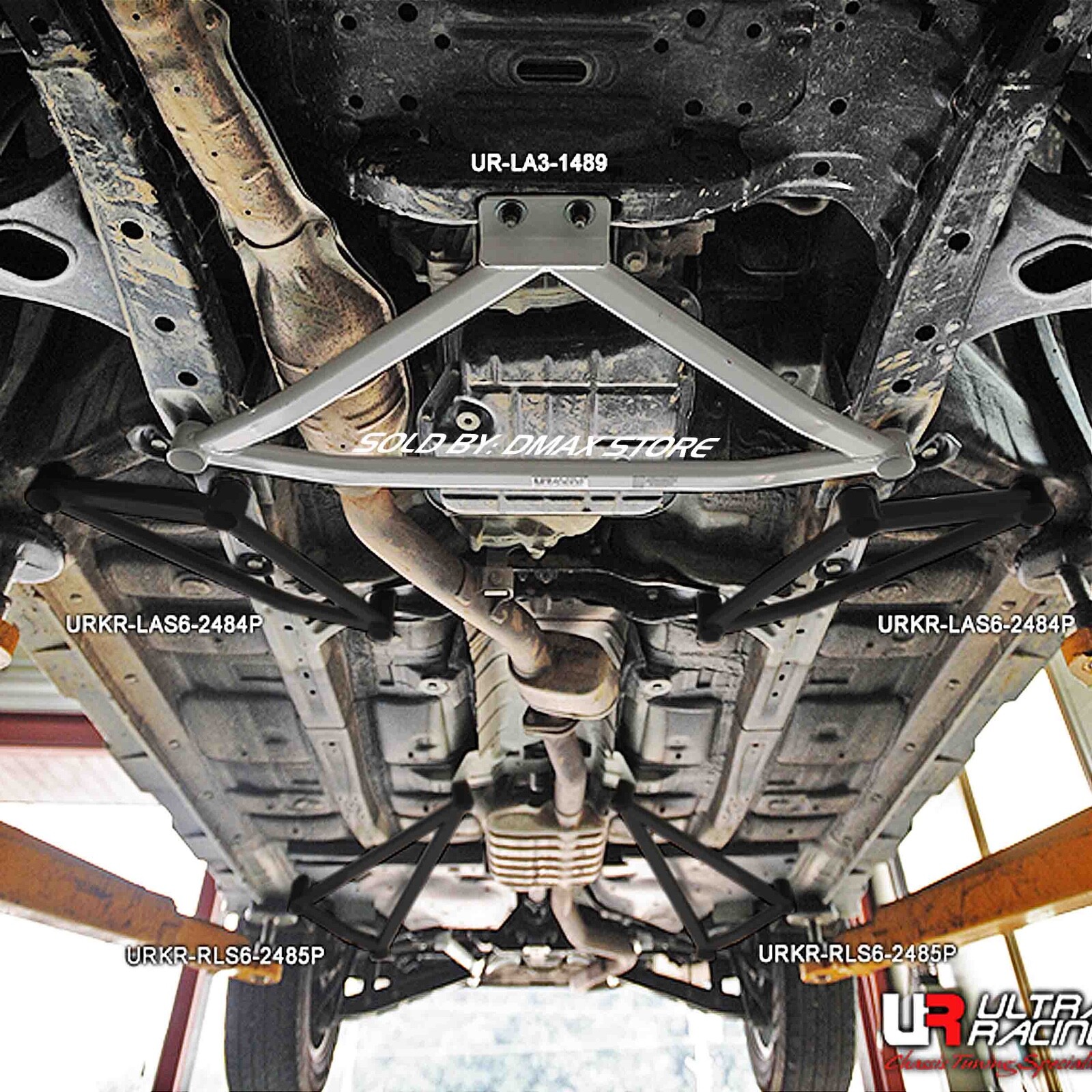 FOR SUBARU OUTBACK 2.5 BR9 2009 ULTRA RACING 3 POINTS FRONT LOWER SUBFRAME BRACE