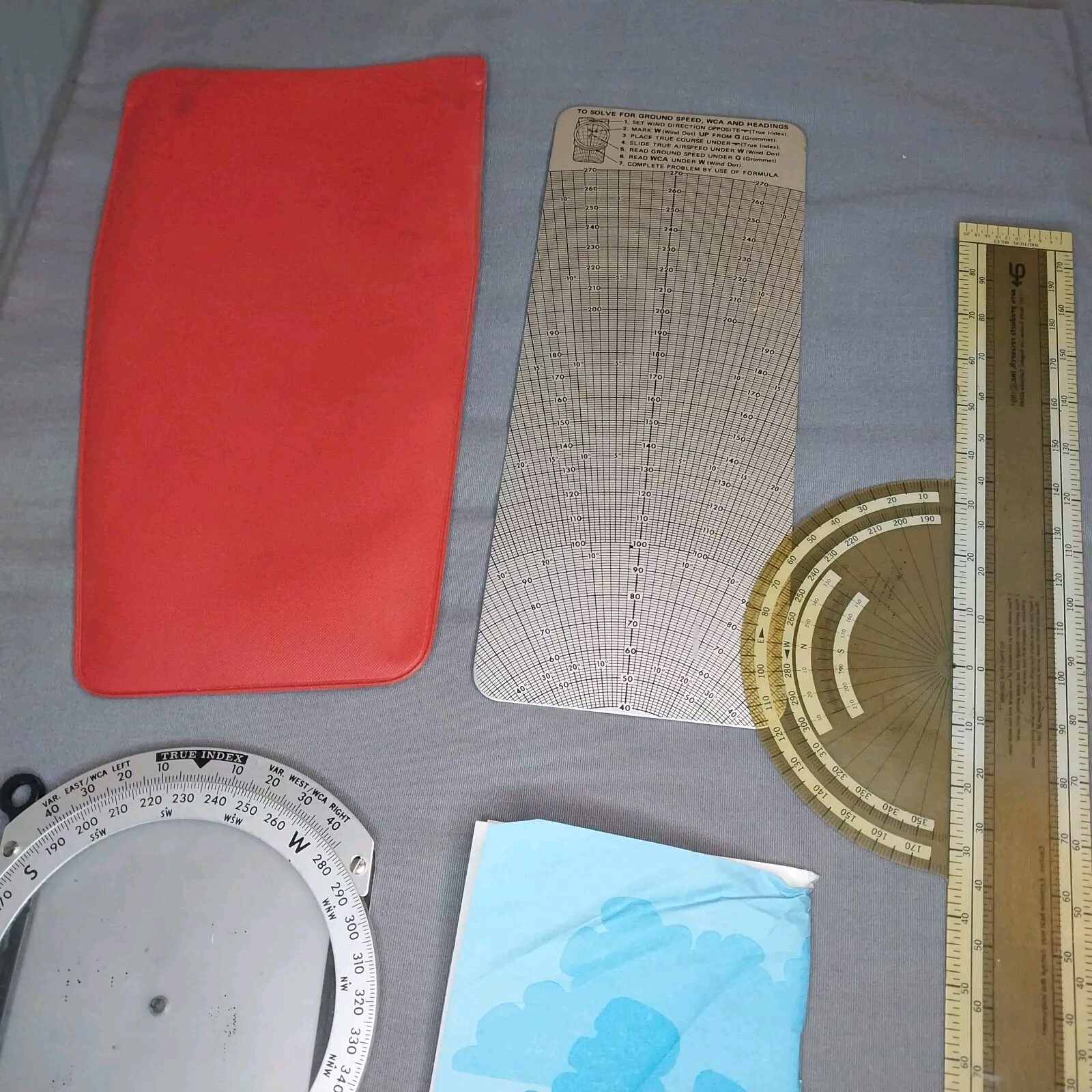 APR E6-B9 Flight Computer AERO Products Research & NP-13 Plotter Ruler Flying