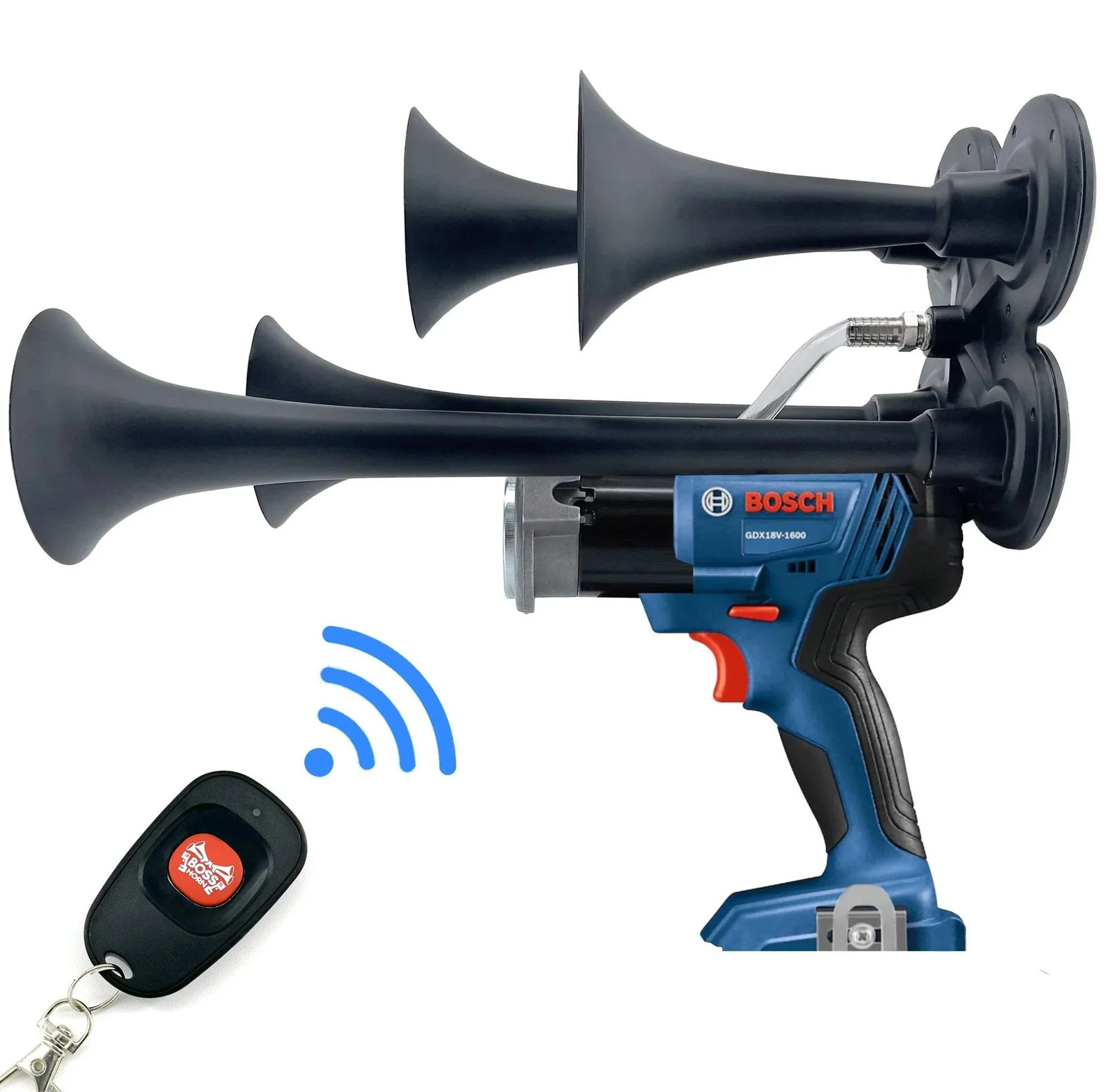 Quad Train Horn for Bosch® 18v Battery