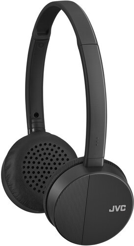 JVC HAS23WB Flats Bluetooth Headphones Fold Flat Design - Mic & Remote (Black) [