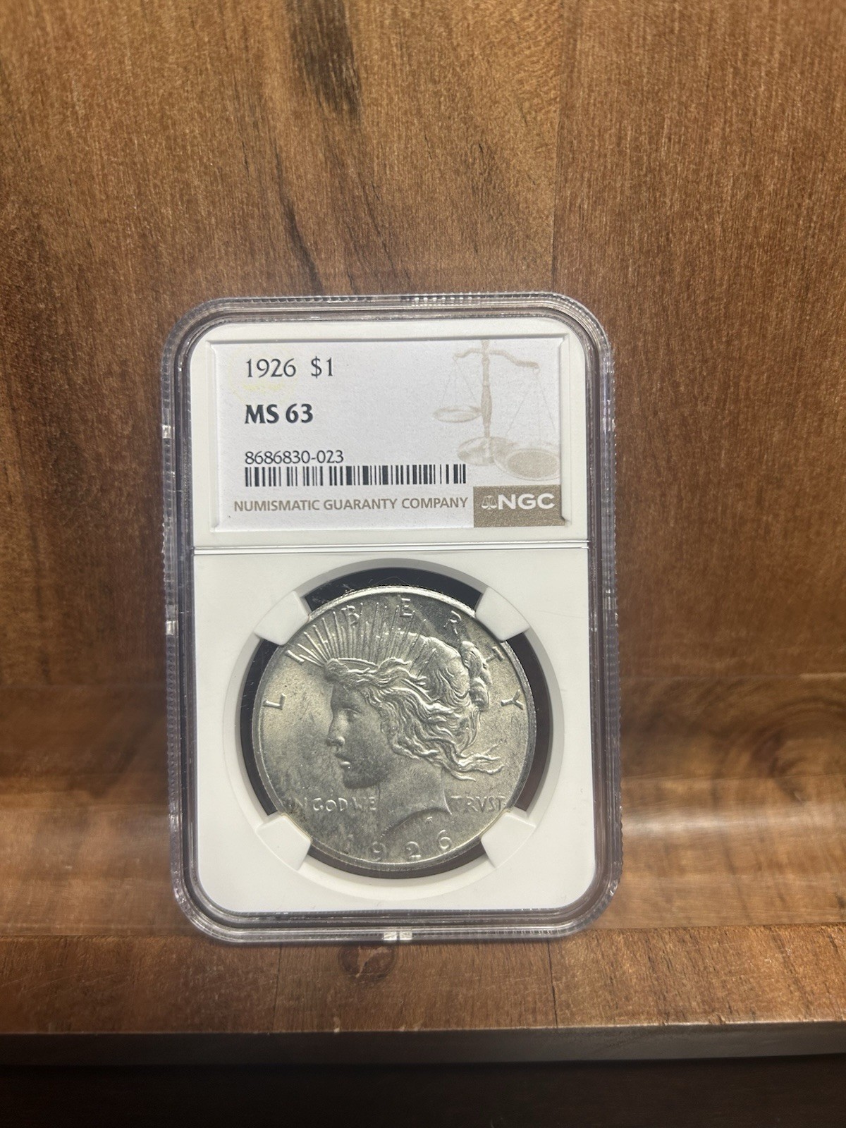1926 Peace Dollar $1 Silver NGC MS63 Business Strike Philadelphia Mint