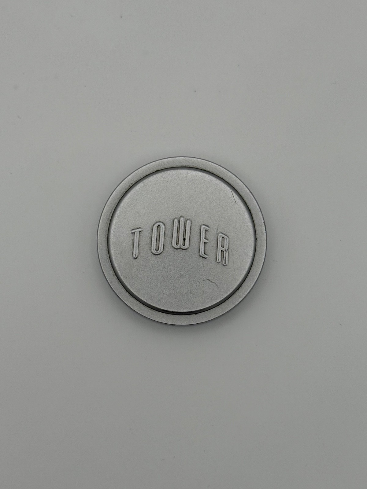 Original Tower 42mm Silver Chrome Metal Slip On Lens Cap