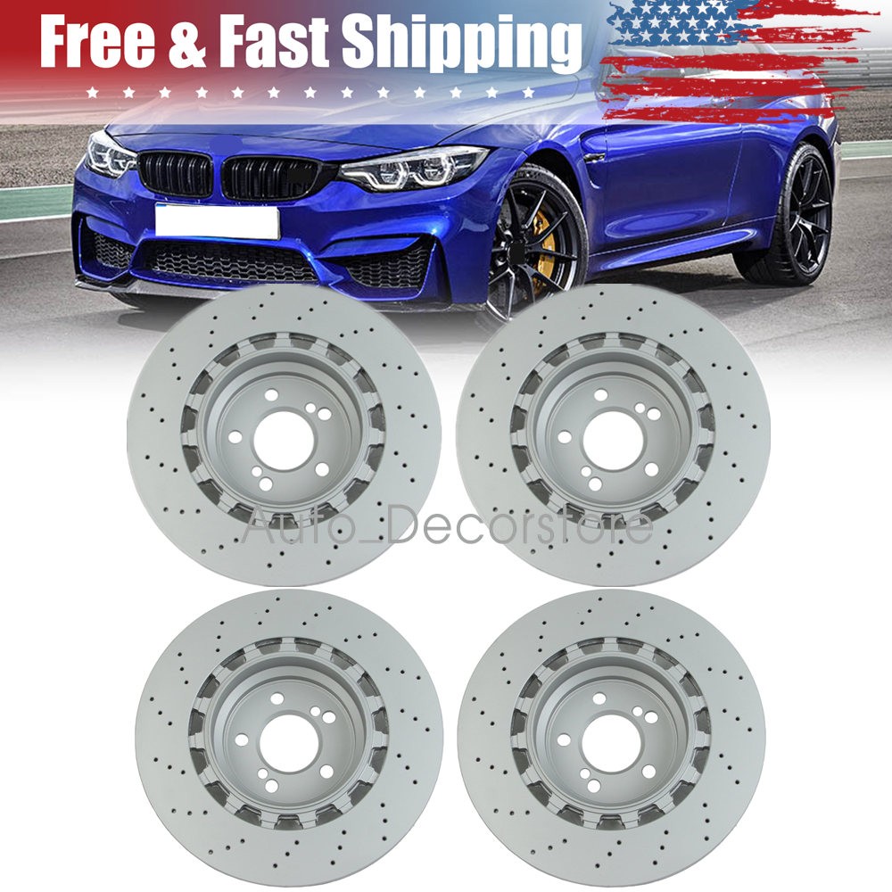 Set of 4 Rear Front Left&Right Brake Disc Rotor For BMW F87 F80 F82 M3 M4 15-20