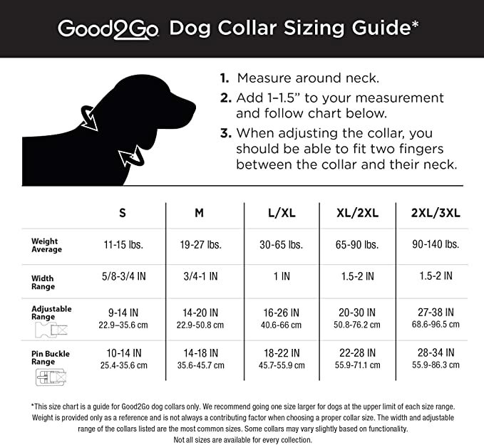 NWT “Adopt” Nylon Dog Collar size Medium good2go