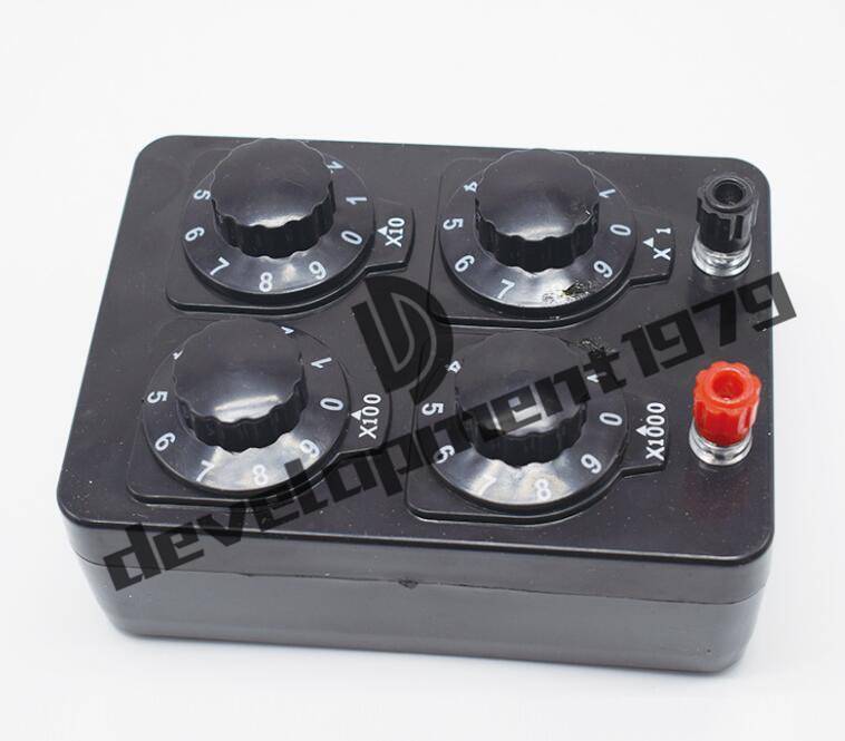 PRECISION VARIABLE/ DECADE RESISTOR RESISTANCE BOX 0-9999 ohm NEW