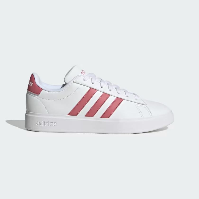 Adidas Women's Grand Court 'White Pink Strata' Shoes HP2537