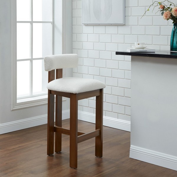 Safavieh MACEY BOUCLE BARSTOOL, Reduced Price 2172767661 SFV4861A
