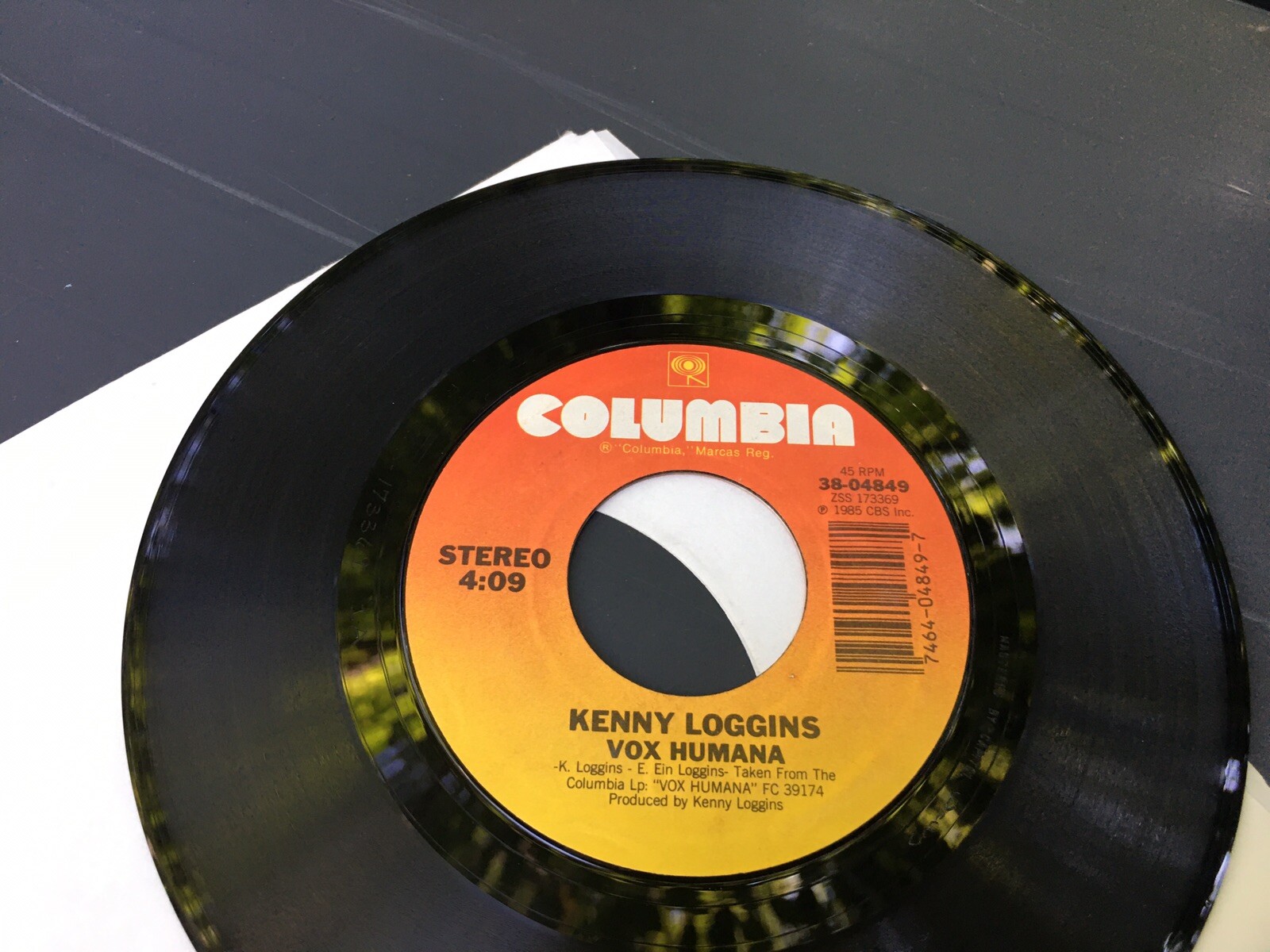KENNY LOGGINS VOX HUMANA ~ LOVE WILL FOLLOW  V 45 7 F6