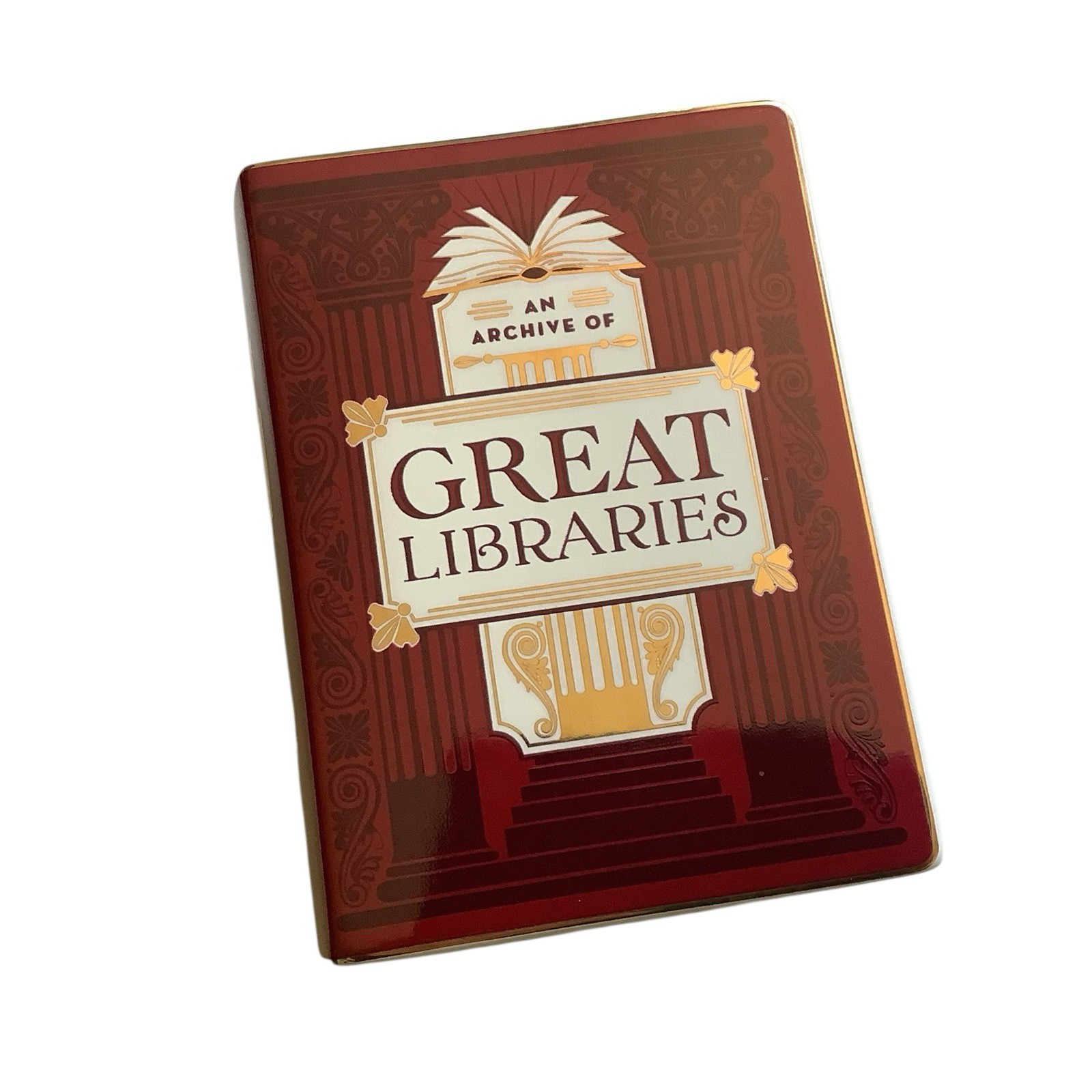 Illumicrate Book Pot Great Libraries Dark Red