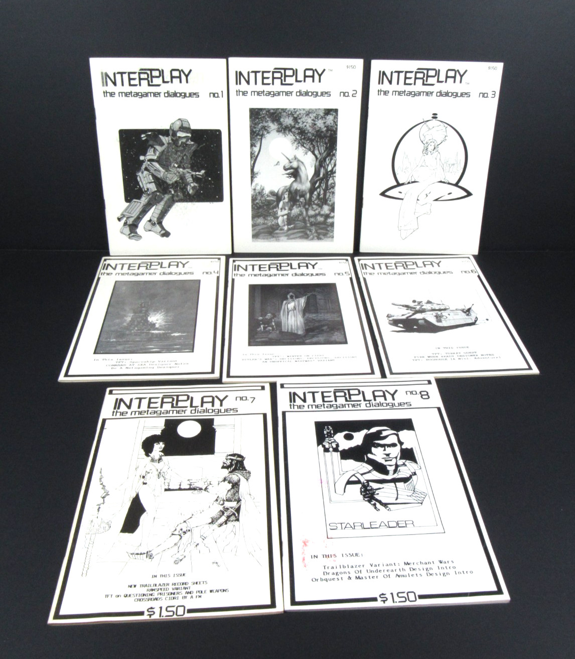 1981 Metagaming Interplay Magazine Metagamer Dialogues Issues 1-8 Complete Set
