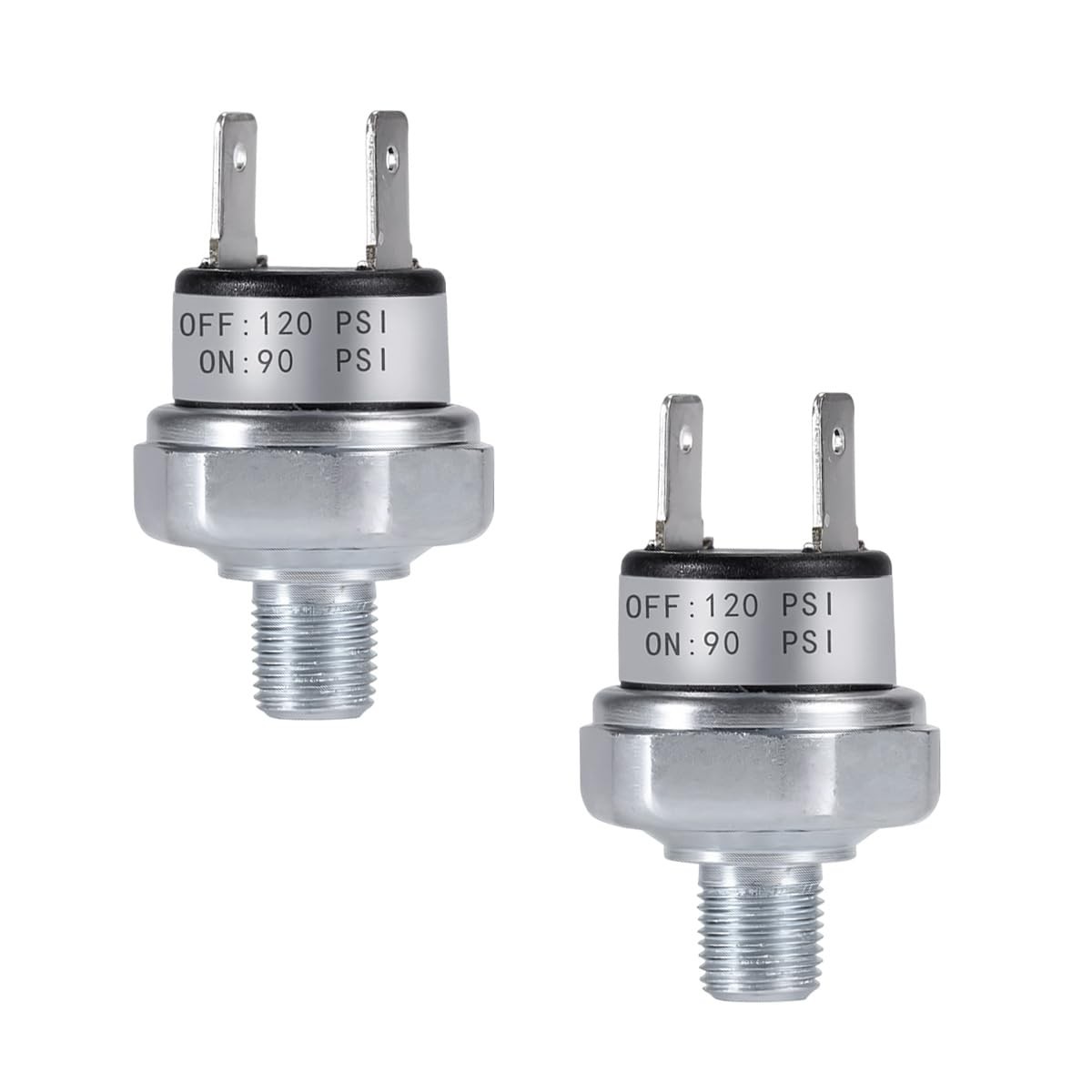2 PCS 90120 PSI Air Pressure Switch 1/827 NPT 20A 12V/24V Compressor Horn