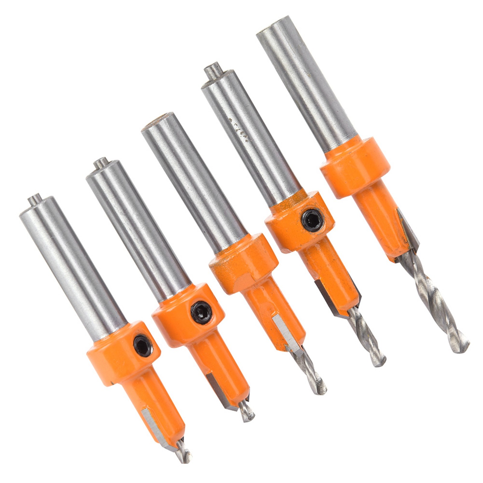 5PcsCountersink Drill Bit Woodworking Self Taping Drill Bit Carpentry Tool New