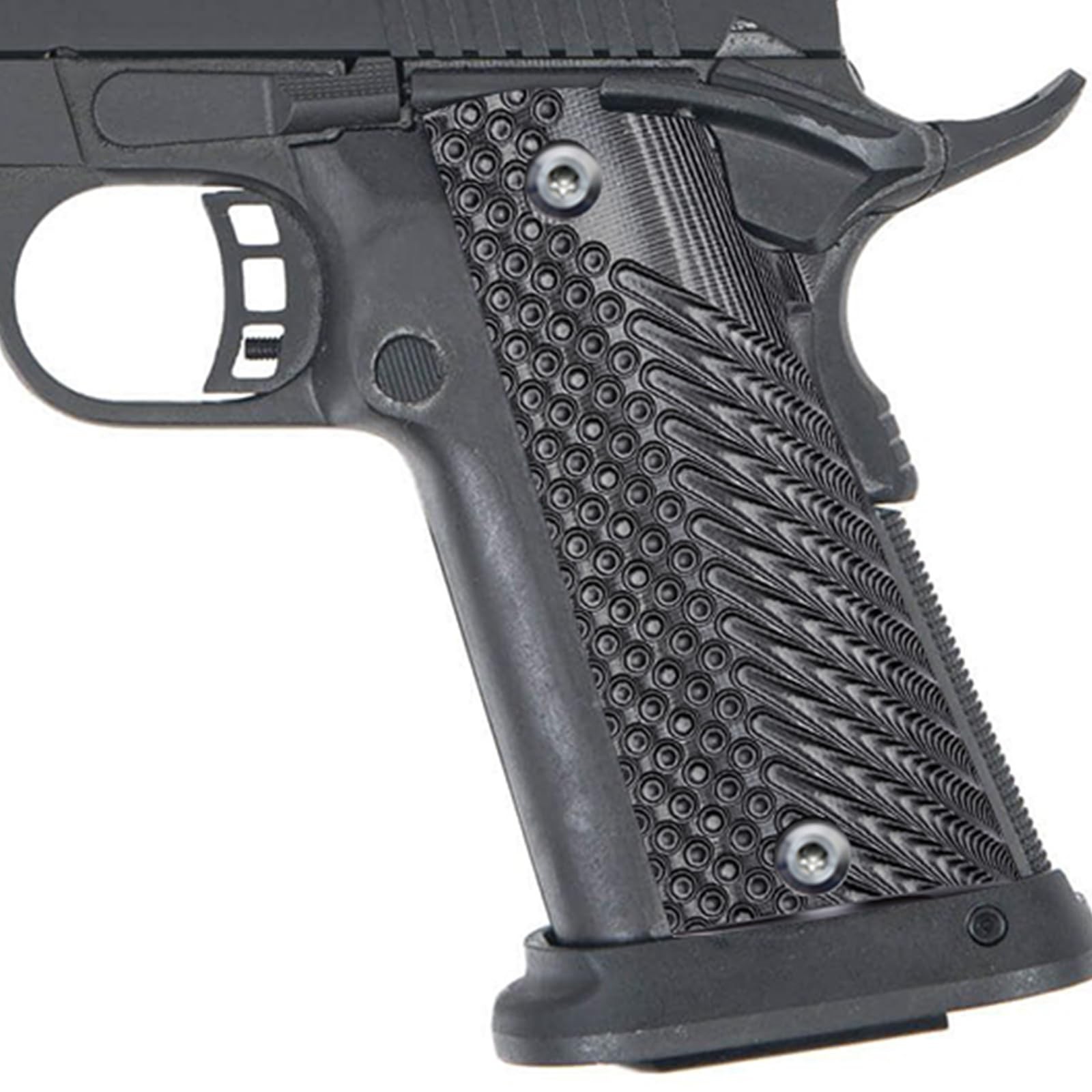Guuun G10 Grip for 1911 A2 High Capacity RIA HC 1911 Hi-Cap Grips with Dimple...