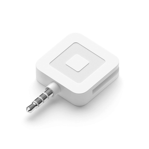 Square 3.5mm Jack Credit/Debit Magstripe Card Square Reader - White