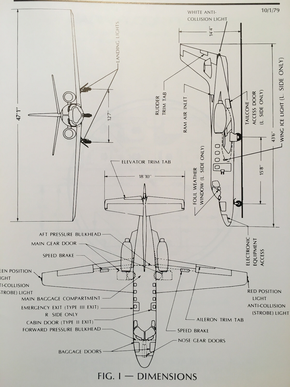 Cessna Citation I Model 500, sn 0550 & On, Specification/Description Booklet