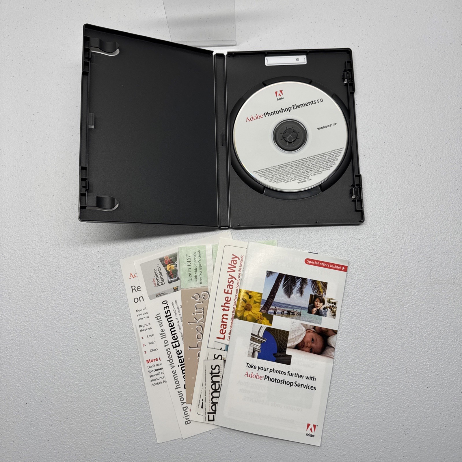 Adobe Photoshop Elements 5.0 Software With Inserts