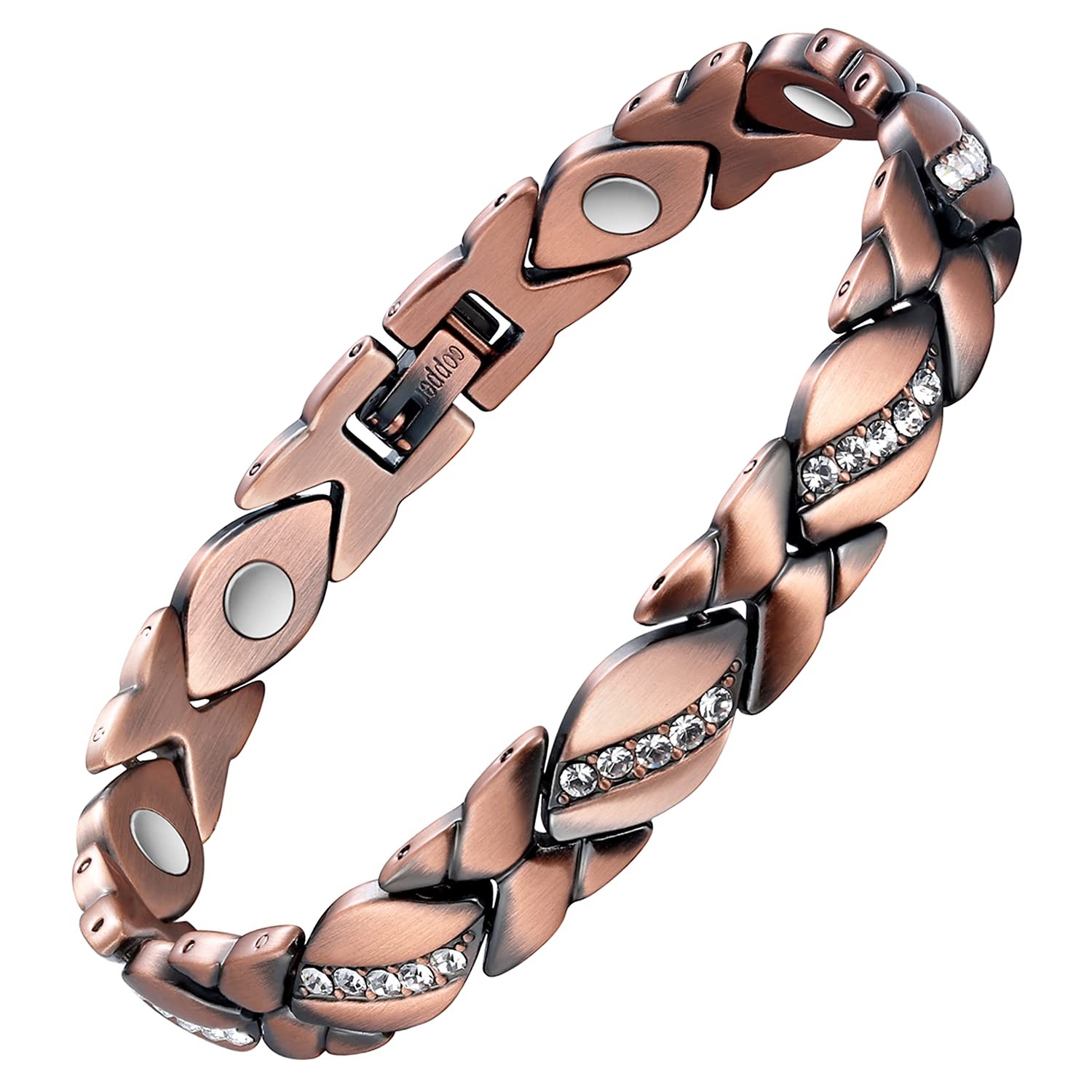 Jecanori Pure Copper Bracelets for Women,Ultra 8.07-8.46 inches,