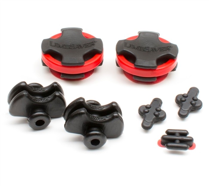 Limbsaver Crossbow Broadband Solid Limb Vibration Dampeners Red Bands KIT #4184