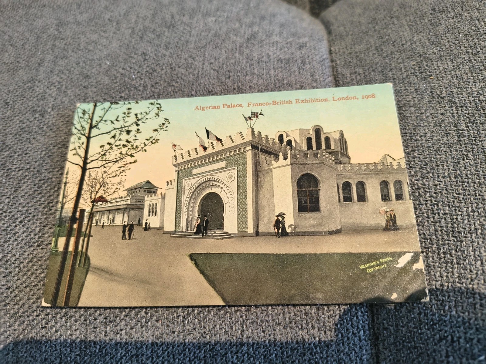 Algerian Palace British Exhibition London Postcard