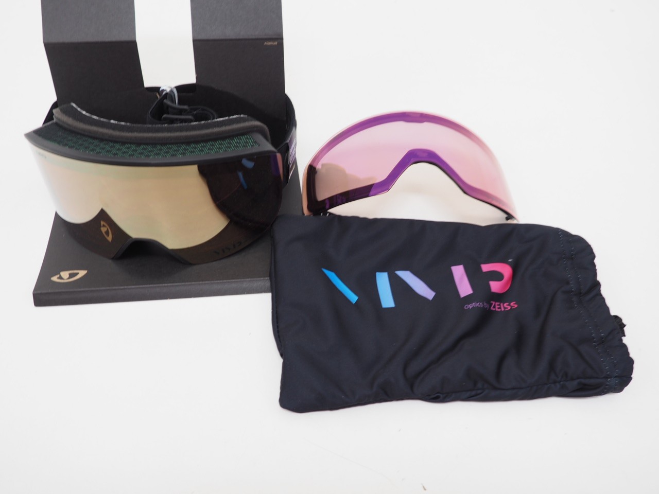 NEW Giro Ella Women's Snow Sports Goggles Black Craze Vivid Copper/Infrared Lens