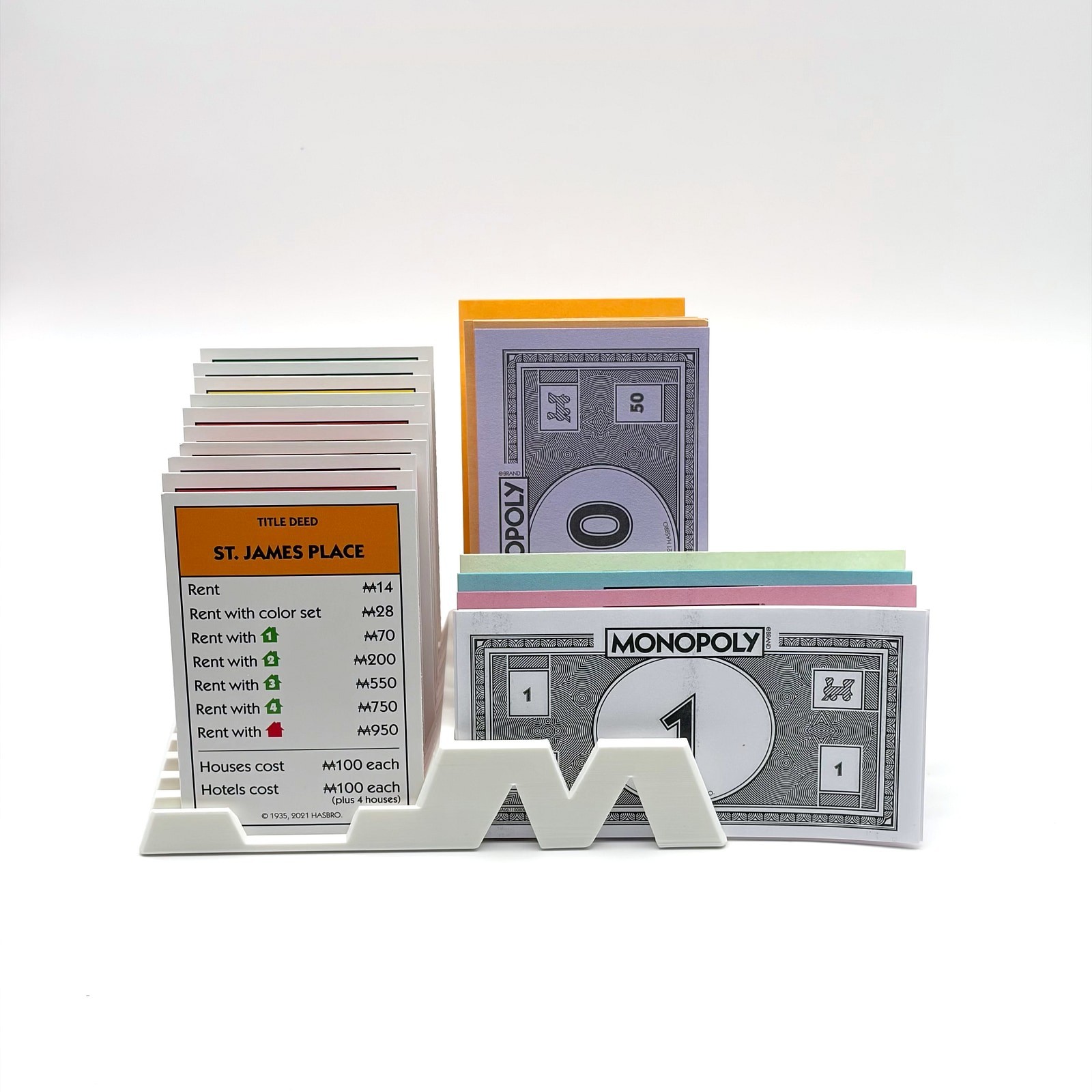Monopoly Player Organizer Money Card Tray