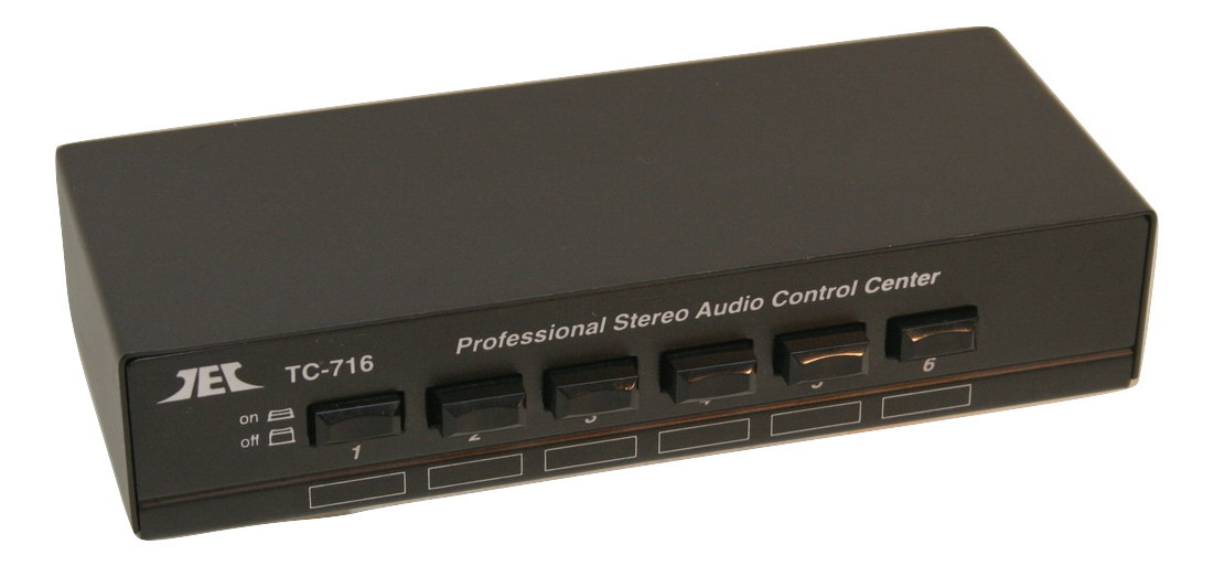 TEC TC-716 Line Level Audio Selector / Expander (BLACK); Allows Mixing Inputs