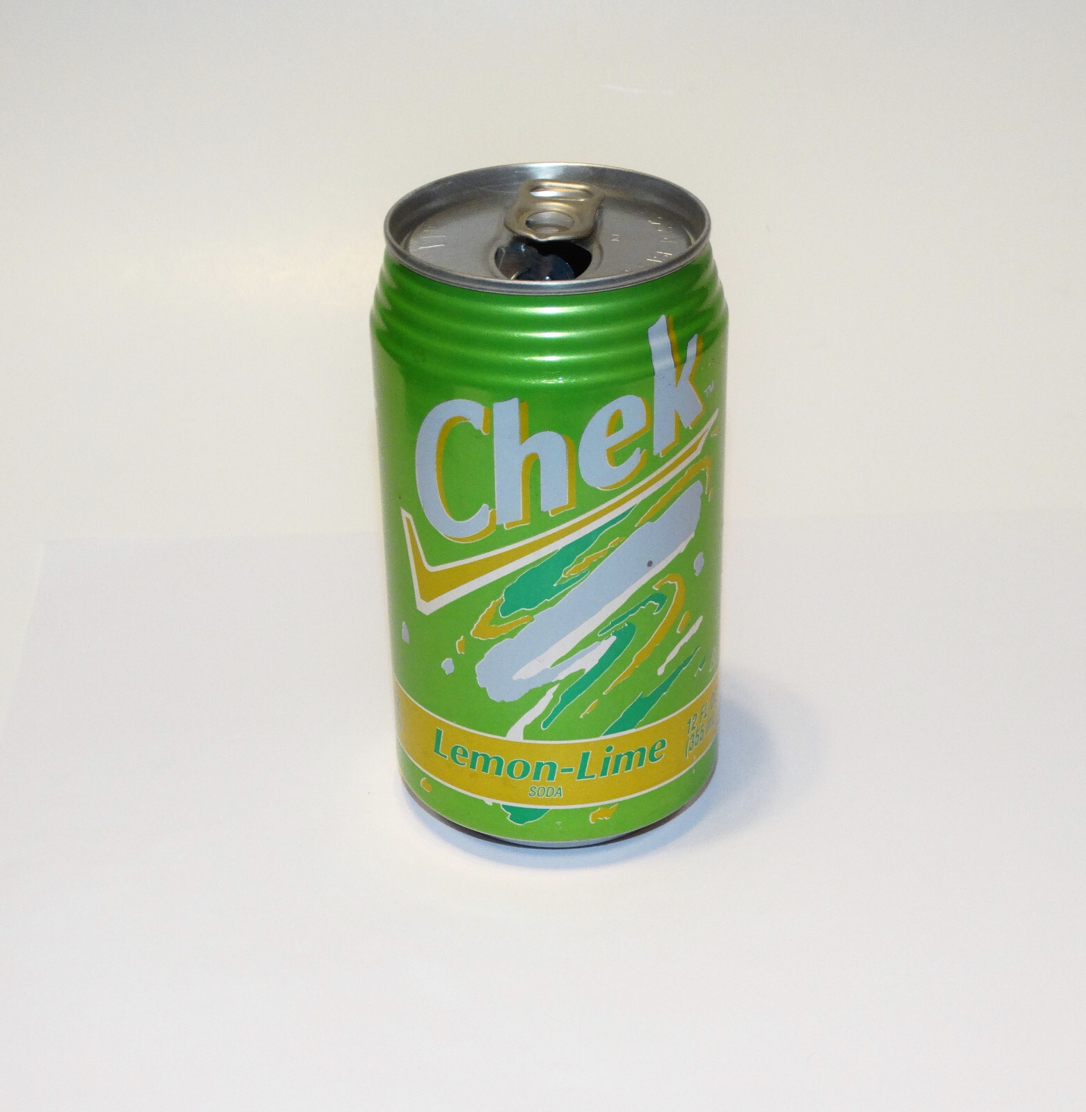Chek Soda Can Lemon Lime 1993 Vintage 90s Orlando FL
