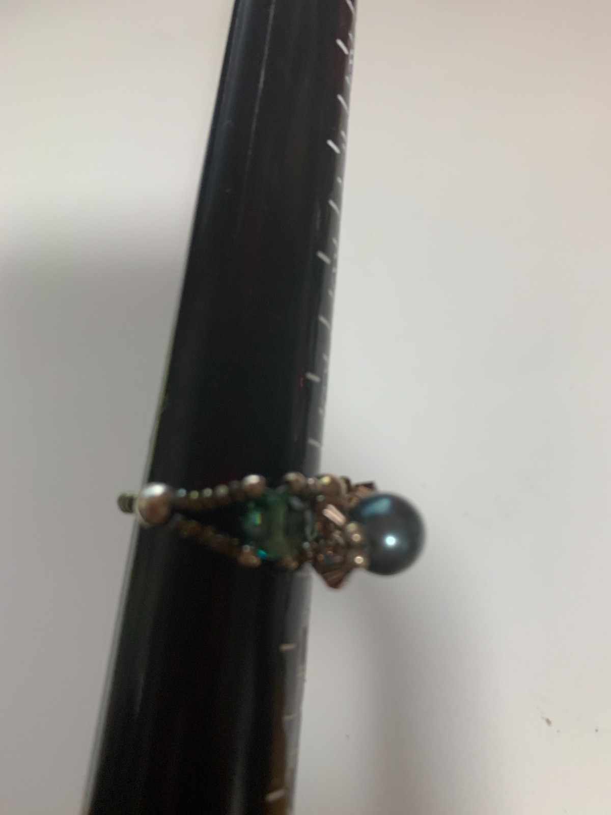 Hand-Made Beaded Ring Approx. Size 10