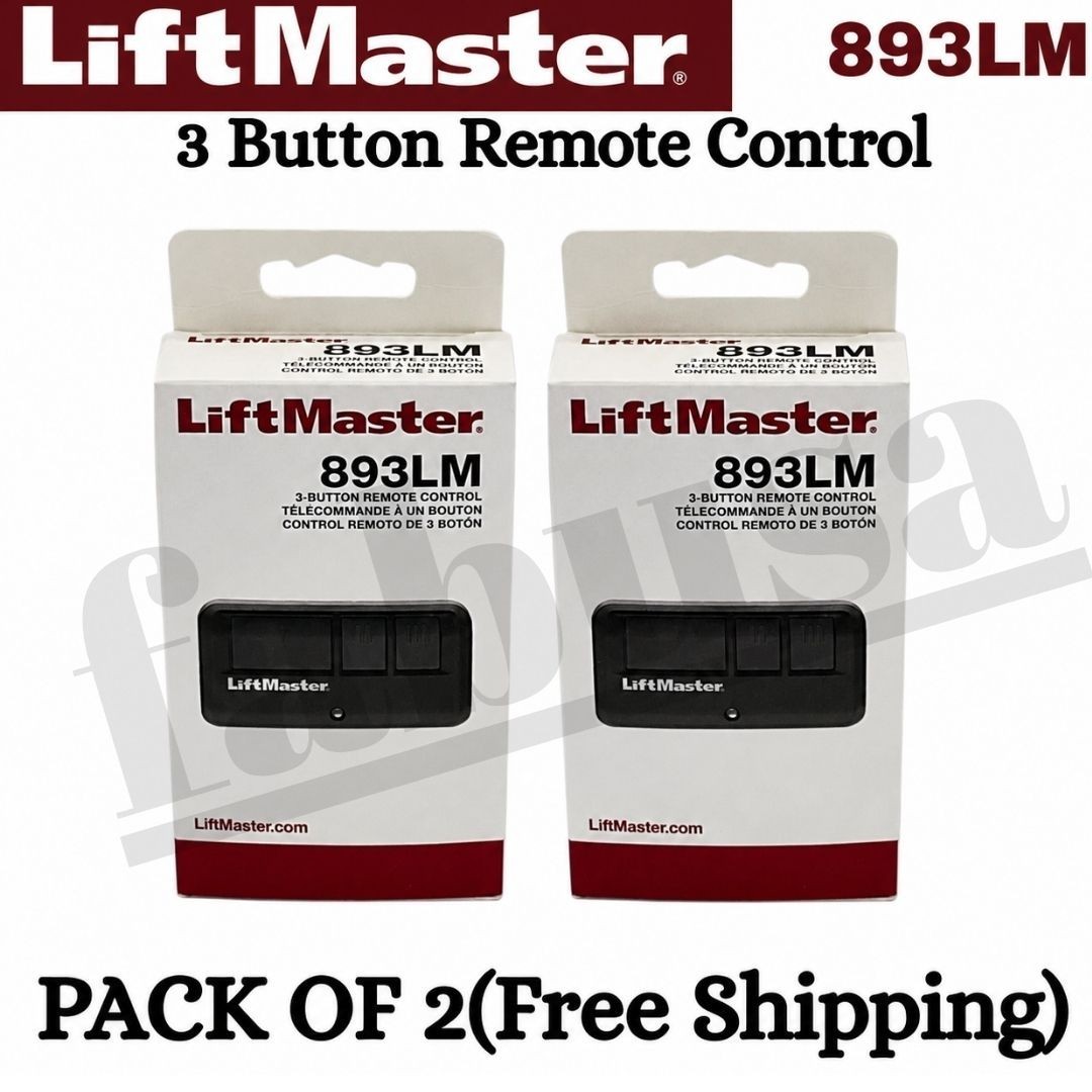 LiftMaster 893LM Security+ 3 Button Garage Door Opener Remote Control pack of 2