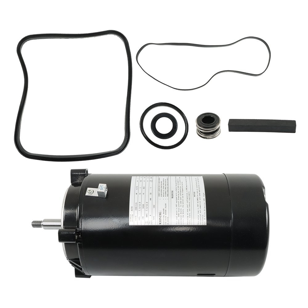 1HP UST1102 Pool Pump Motor & Seal Kit For Hayward Max Flow 3450 RPM