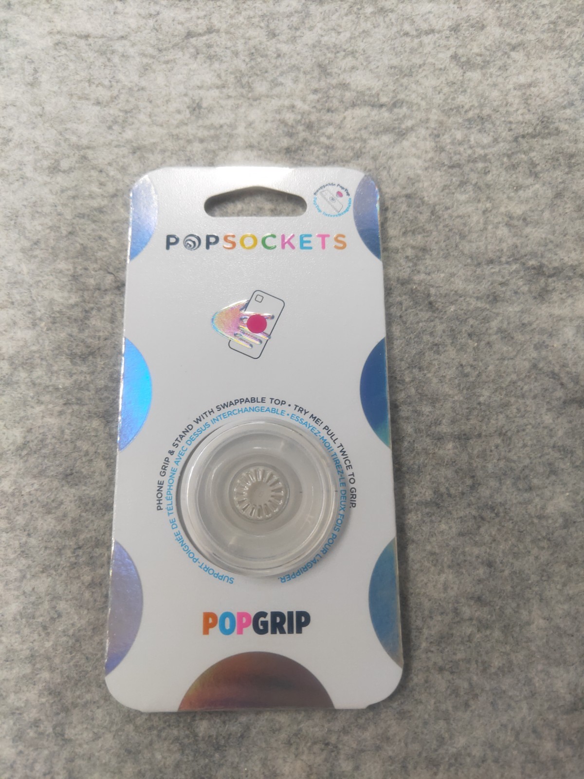 Clear Popsockets Single Grip & Stand Universal Phones and Tablet Holder