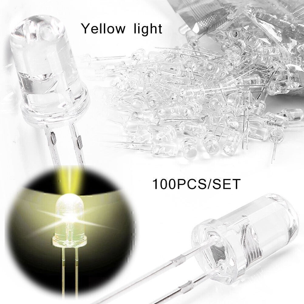 100/500/1000x 5mm Ultra Bright LED Light Bulb Lamp 20000mcd Super Bright