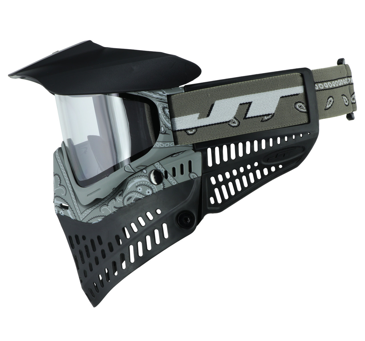 JT Proflex Mask - SE Bandana Goggle - w/Clear Lens - Grey
