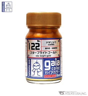 Gaia Color Lacquer GC122 Star Bright Gold 15ml