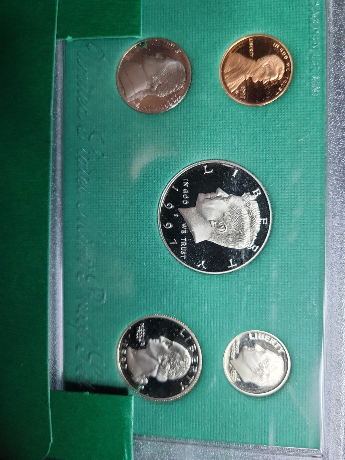 1997 United States Mint Proof Set COA