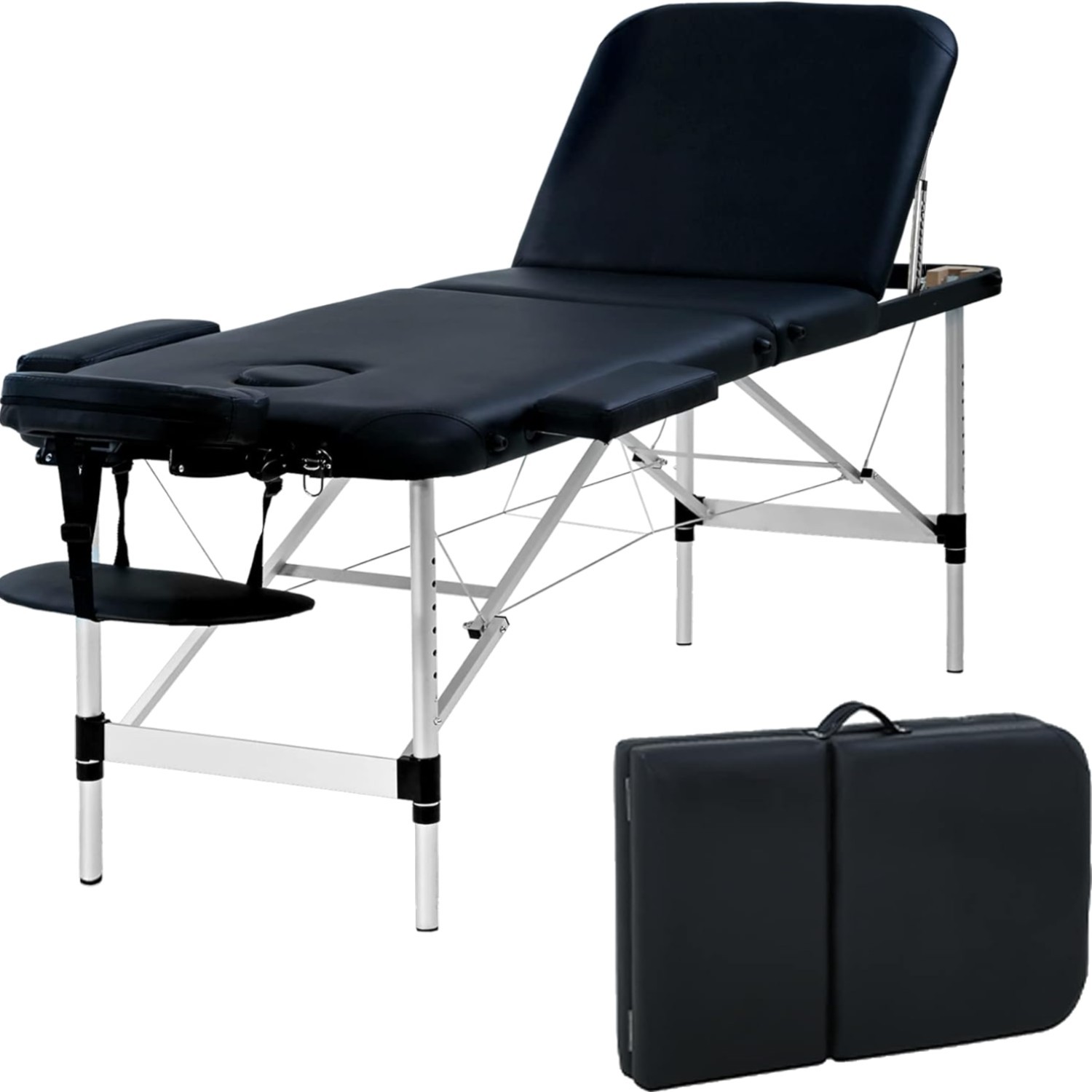 Aluminum Massage Bed Portable 24inch Wide Folding Spa Table for Facials