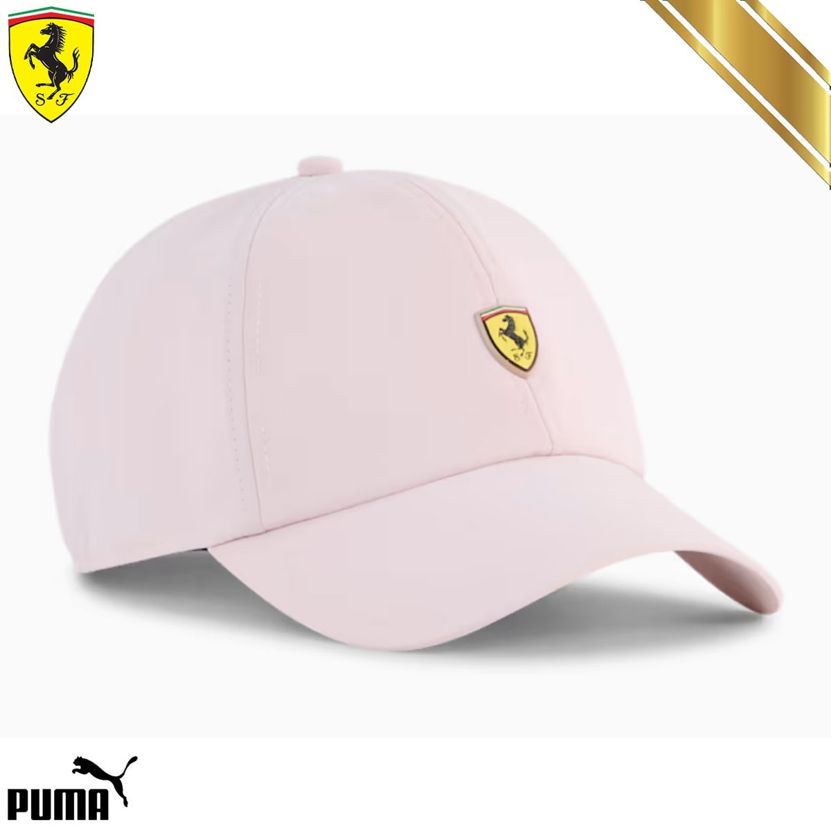 Scuderia Ferrari Women's Baseball Cap Ferrari Badge Logo Pink - Puma Original