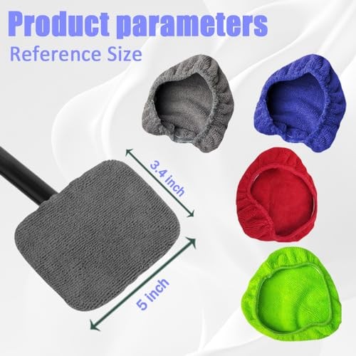 Car Care Microfiber Cloths for Windshield Cleaner, Replaceable Glass Cleaning