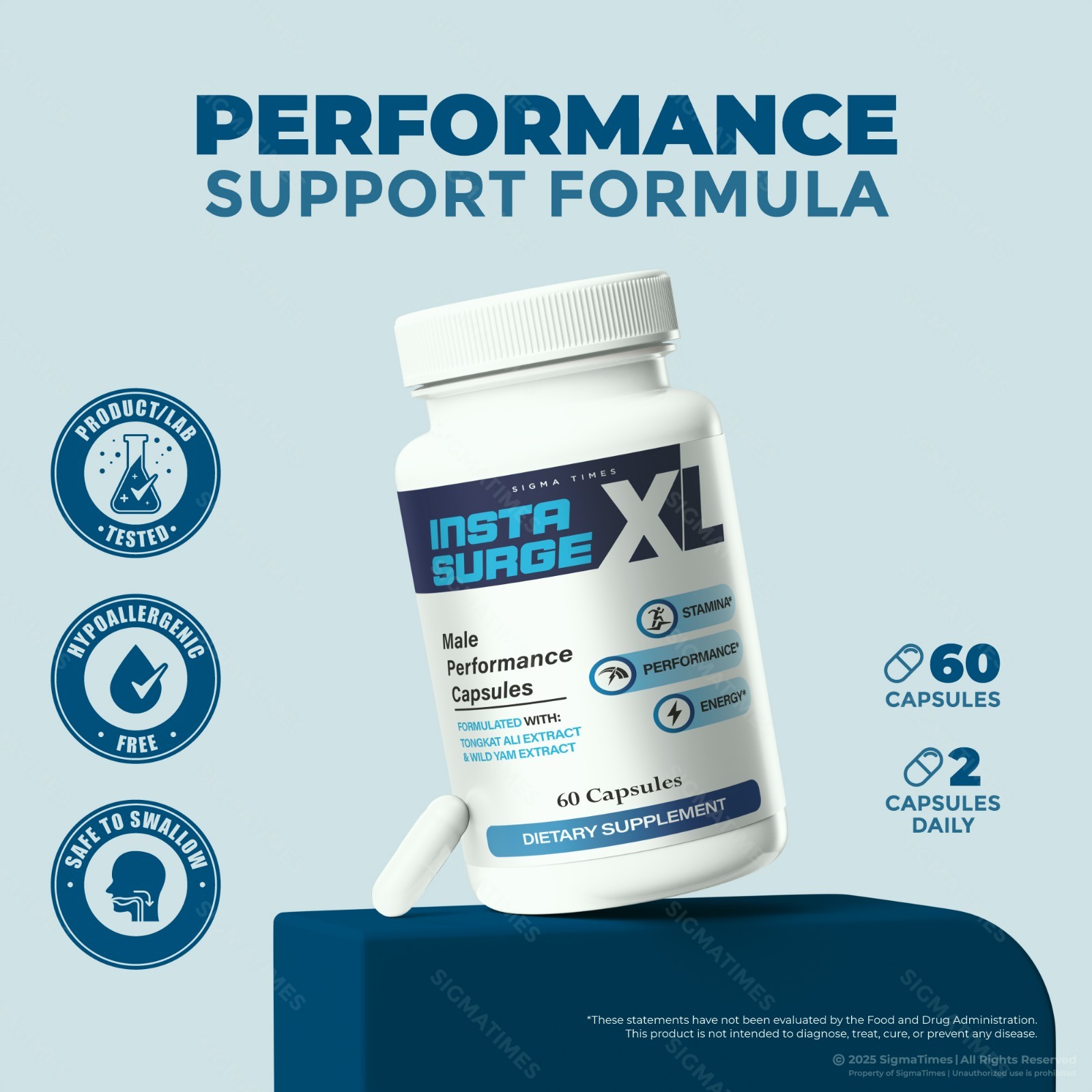 InstaSurge XL – Advanced Energy, Stamina & Performance Support Capsules 60ct
