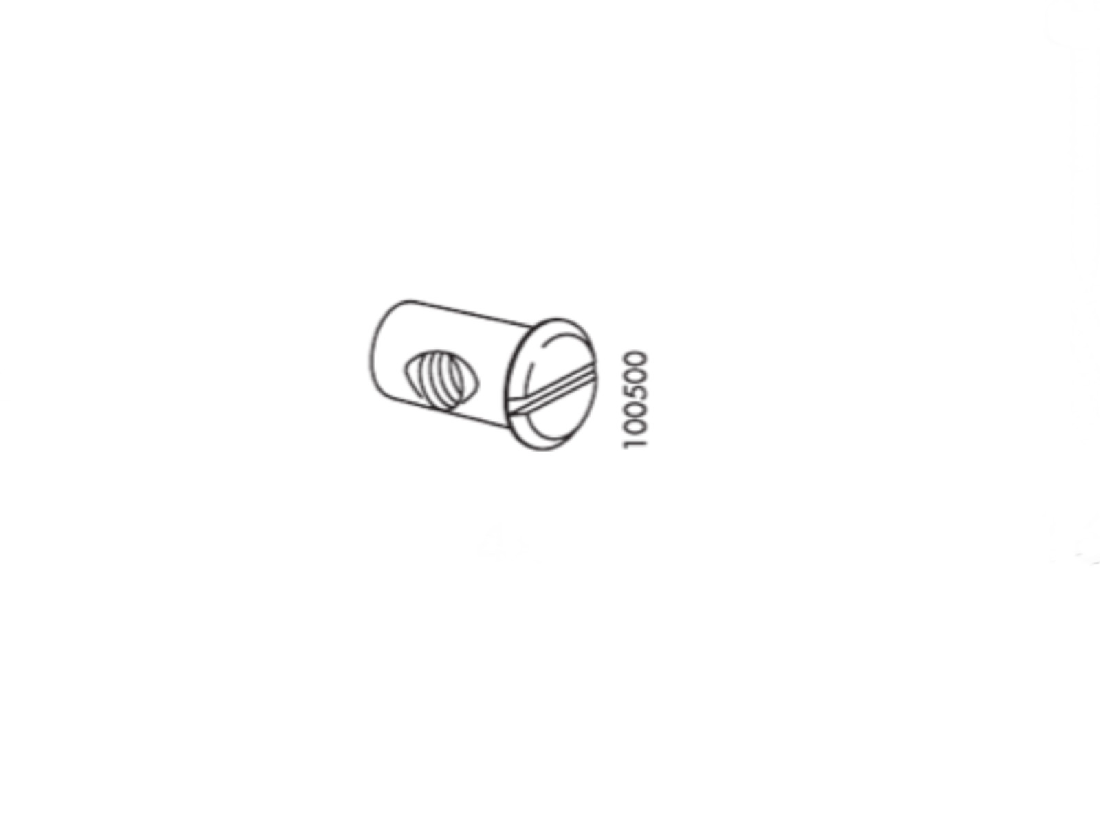 4 Ikea Cross Dowel Nut Sleeve FOR HEMNES BED OLD VERSION LILLEHAMMER 100500