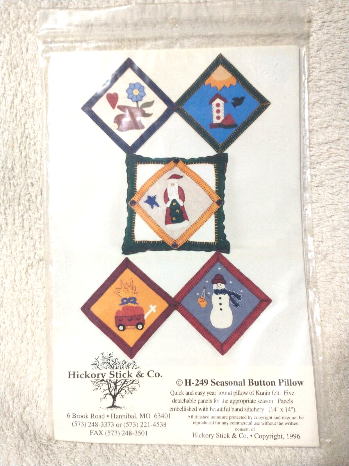 Button Pillows Quilt Pattern Hickory Stick And Company - 5 Seasonal