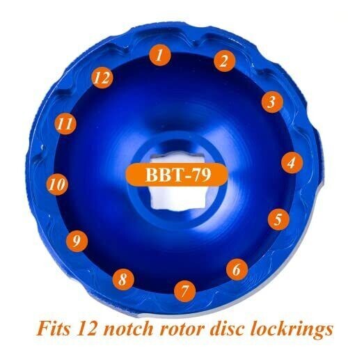 12-Notch Bottom Bracket Removal Tool, BBT-79 46mm Centerlock Tool, Compatible...