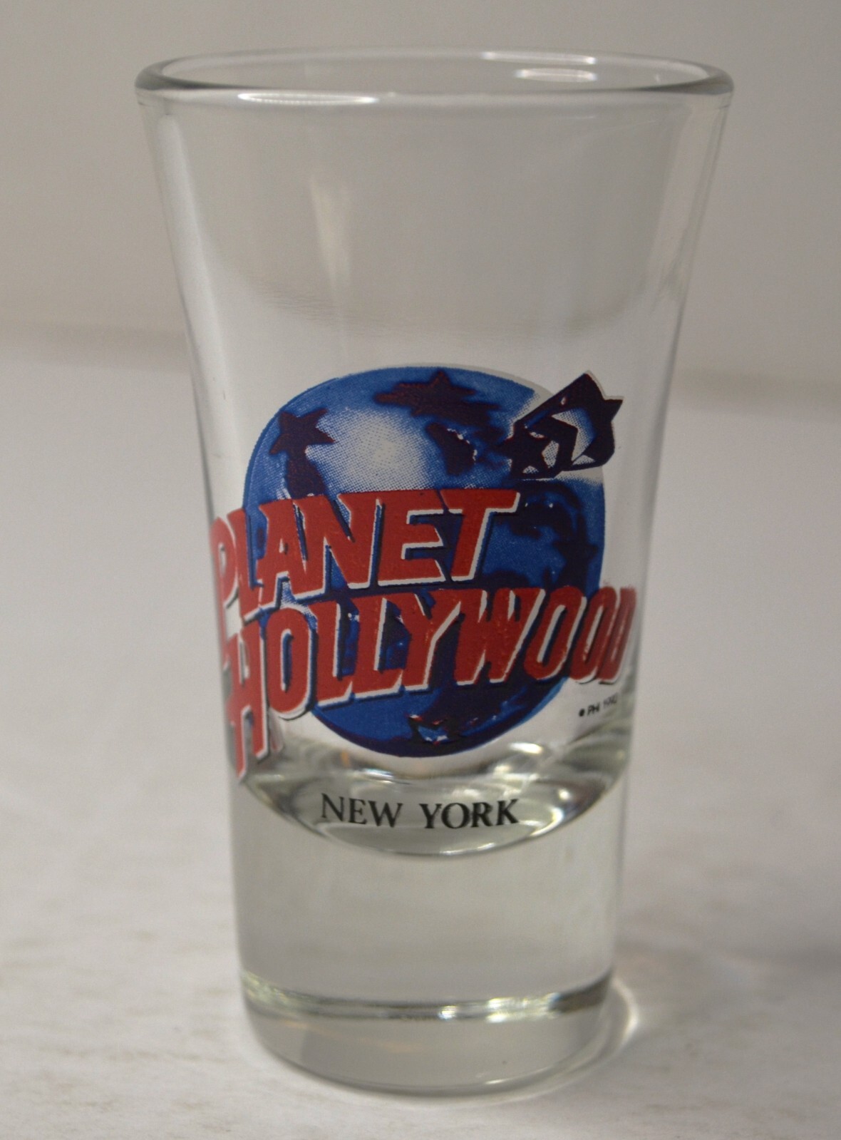 PLANET HOLLYWOOD NEW YORK TALL SHOT GLASS