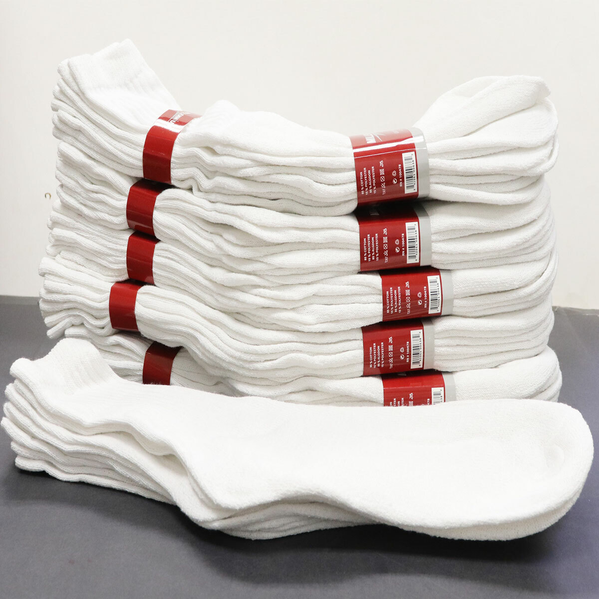 12 Pairs Men's Crew Socks Sports Running Walking Casual Cotton Breathable 9-13
