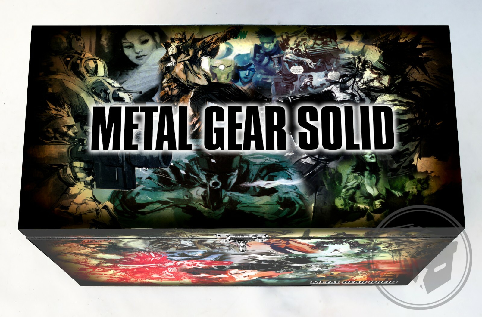 Metal Gear Solid - Large Comic Book Hard Storage Box Chest MDF