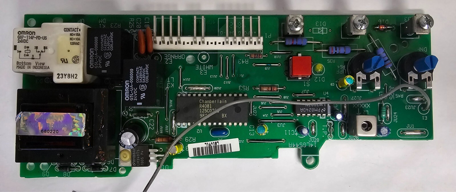 Liftmaster Chamberlain 41A5021-1FATS Circuit Board Red Learn Button BOARD ONLY