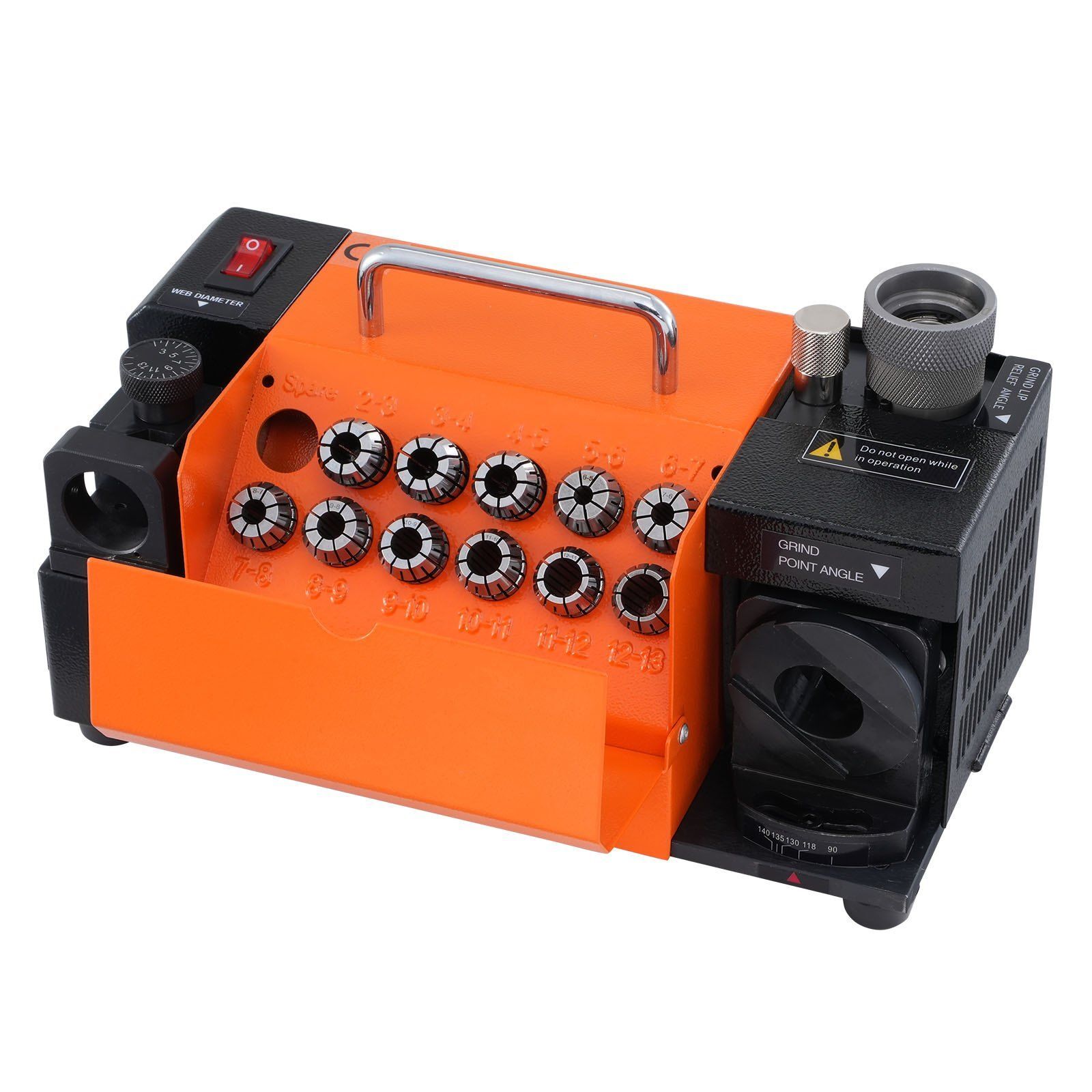 MR-13A Drill Bits Sharpener 3-13mm Bits Grinder Sharpener & 11 Collets